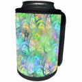 3dRose Pretty Pastel Gradient Tropical Leaf Pattern - Can Cooler Bottle Wrap (cc-379424)