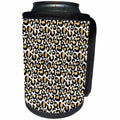 3dRose Black, White, and Image Of Gold Leopard Spots Pattern - Can Cooler Bottle Wrap (cc-379479)