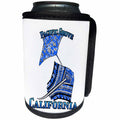 3dRose Blue tribal stingray for any vacation to Pacific Grove,... - Can Cooler Bottle Wrap (cc-380237)