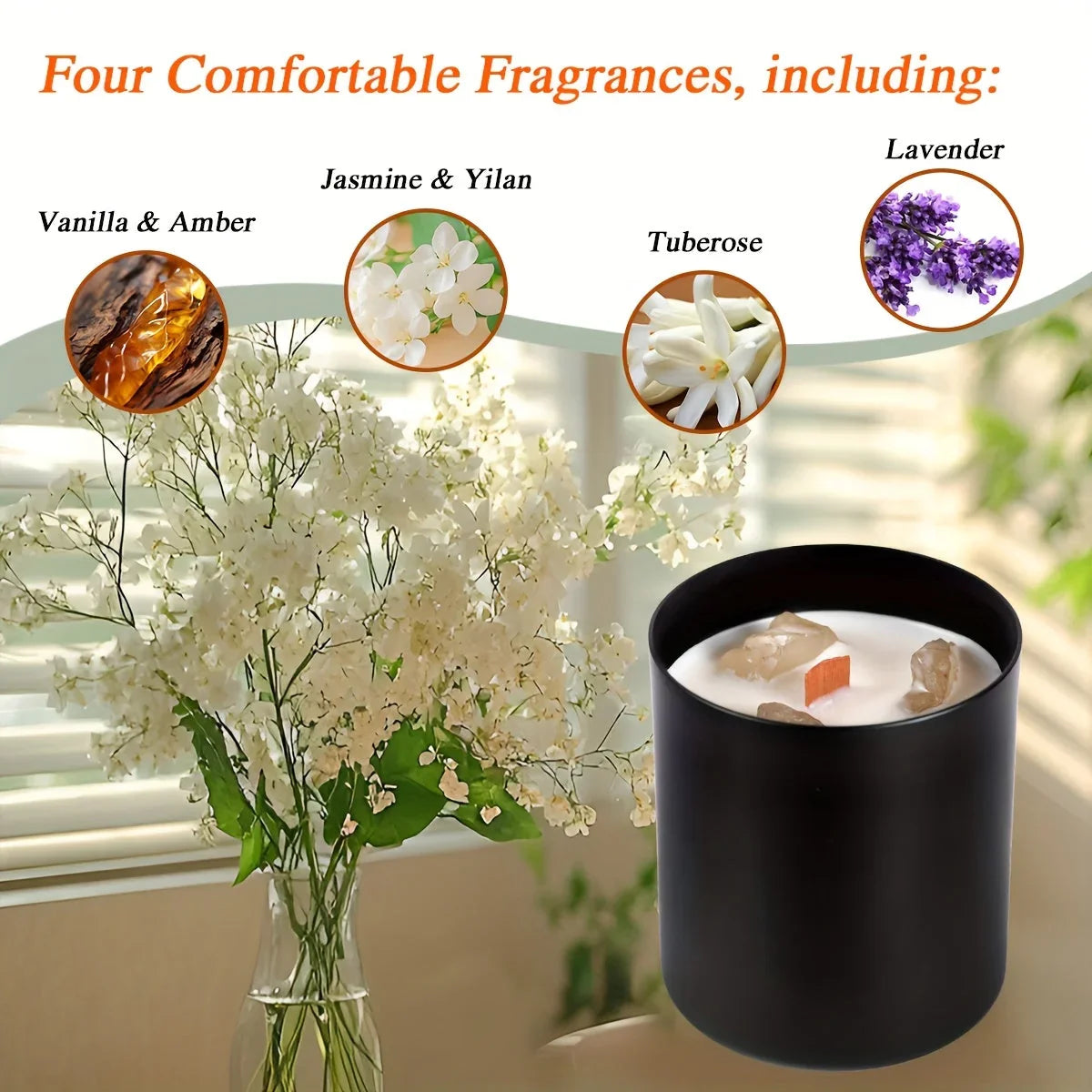Candles - Scented Crystal 8pcs