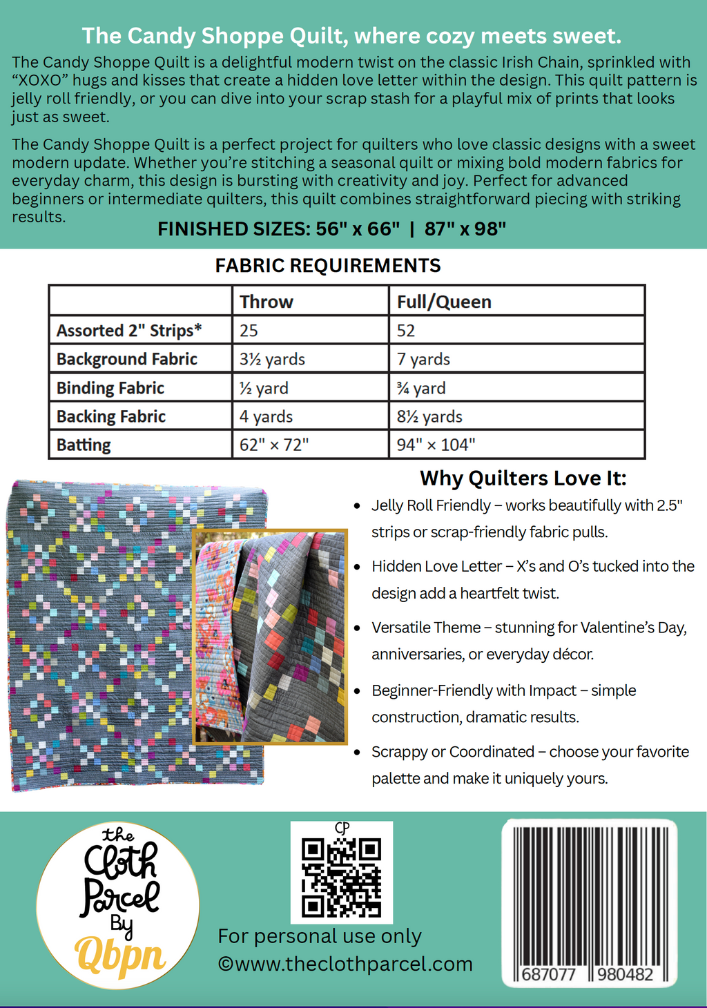 Candy Shoppe Quilt Pattern