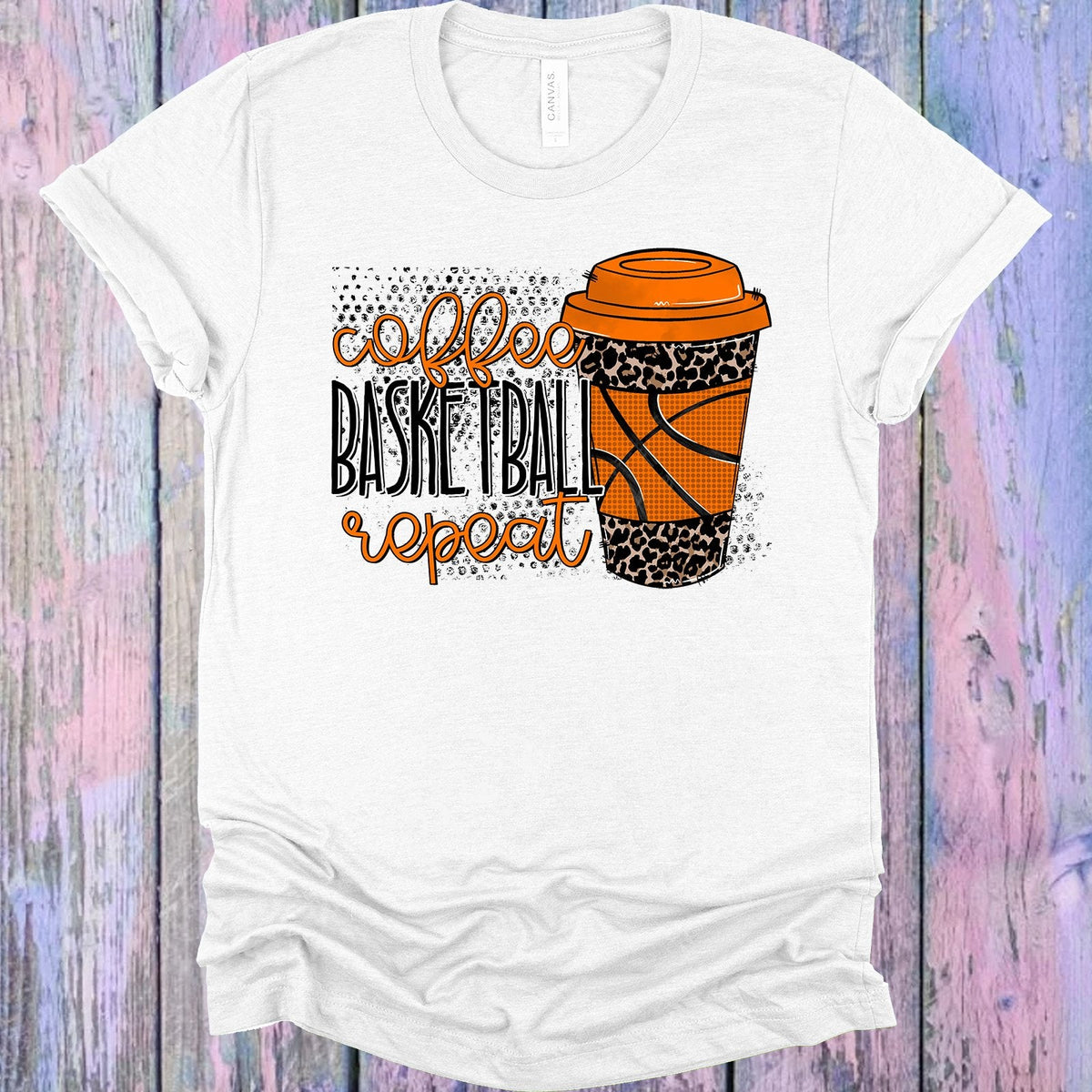 Coffee Basketball Repeat Graphic Tee