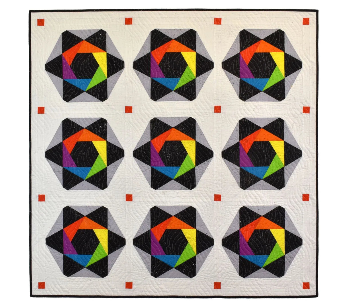 Cosmic Rainbow Downloadable Pattern