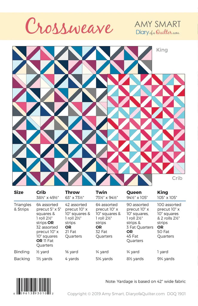 Crossweave Quilt Pattern