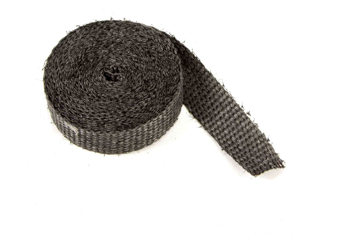 1in x 15' Exhaust Wrap Black Glass - 10120