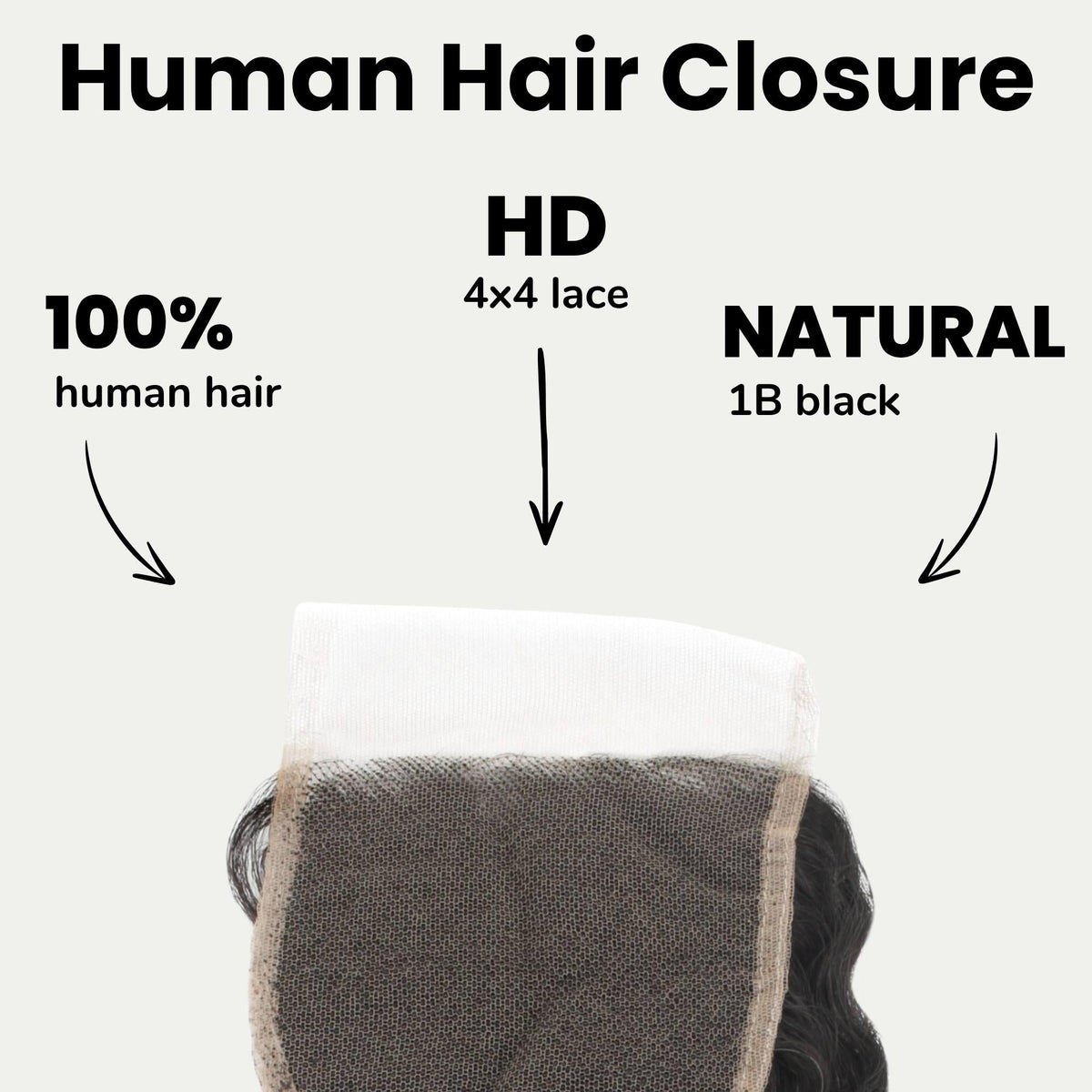 Deep Wave 4x4 HD Lace Human Hair Closure