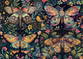 Dragonfly Crafts - Floral Moths Multi