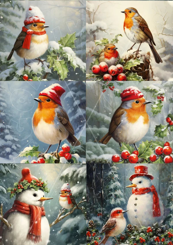 Dragonfly Crafts - Snow Robin Multi