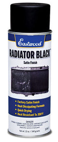 Radiator Black Paint Satin 12oz Aerosol - 10340Z