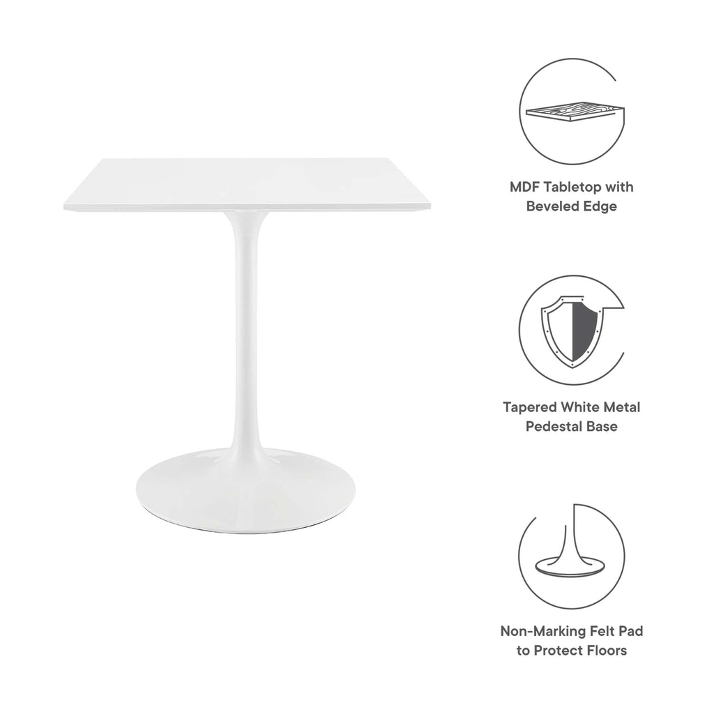 Lippa 28" Square Wood Dining Table by Modway - EEI-1123
