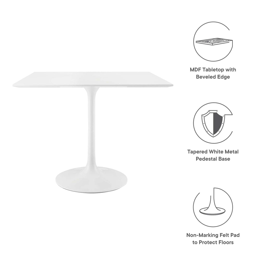 Lippa 36" Square Wood Dining Table by Modway - EEI-1124