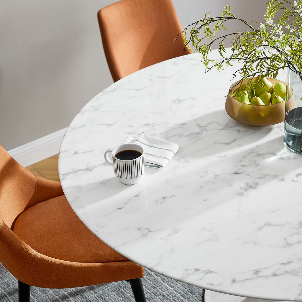 Lippa 60" Round Faux Marble Dining Table by Modway - EEI-1133