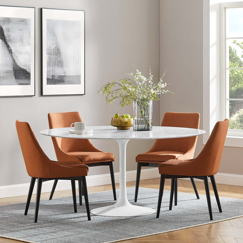Lippa 60" Round Faux Marble Dining Table by Modway - EEI-1133