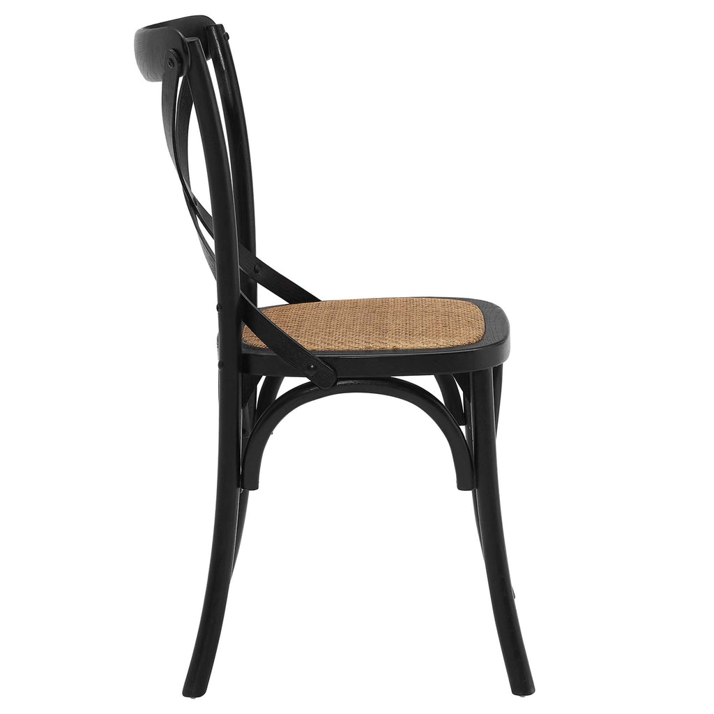 Gear Dining Side Chair by Modway - Black / Gray / Harbor / Midnight Blue / Natural / Walnut / White