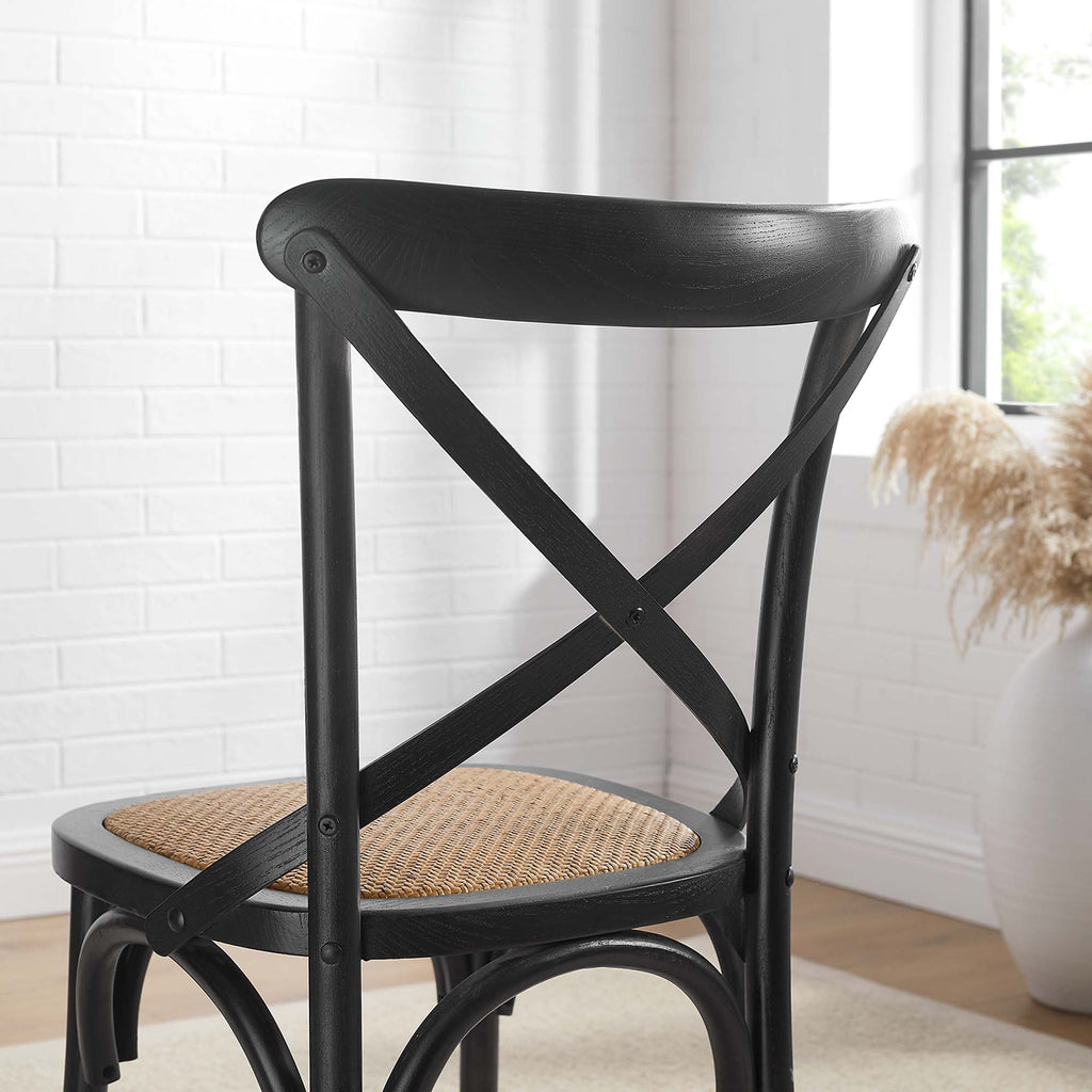 Gear Dining Side Chair by Modway - Black / Gray / Harbor / Midnight Blue / Natural / Walnut / White