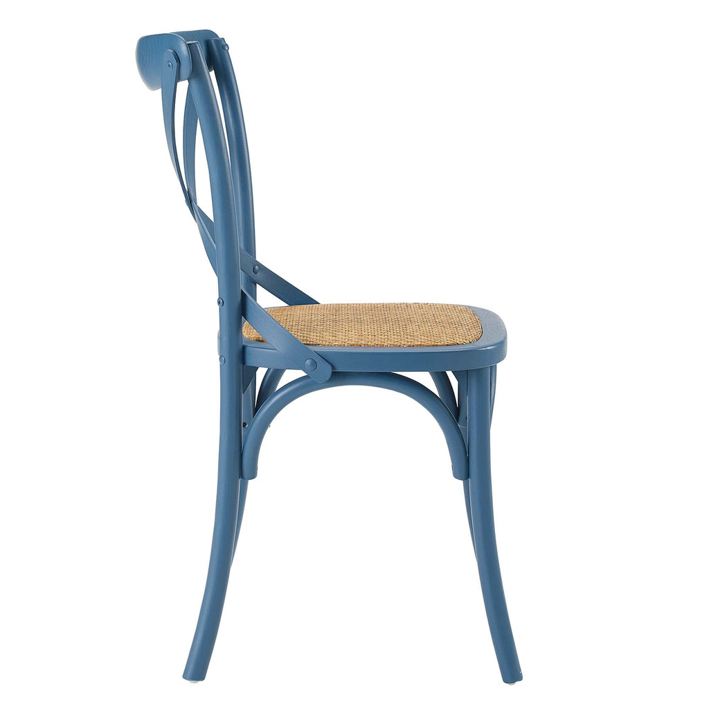 Gear Dining Side Chair by Modway - Black / Gray / Harbor / Midnight Blue / Natural / Walnut / White