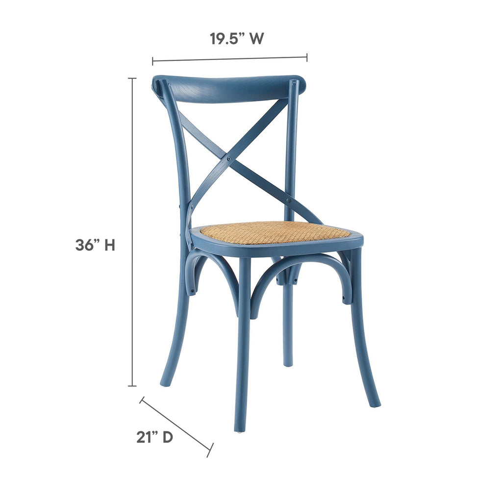 Gear Dining Side Chair by Modway - Black / Gray / Harbor / Midnight Blue / Natural / Walnut / White