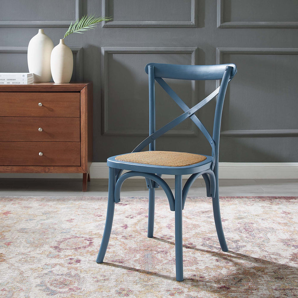 Gear Dining Side Chair by Modway - Black / Gray / Harbor / Midnight Blue / Natural / Walnut / White