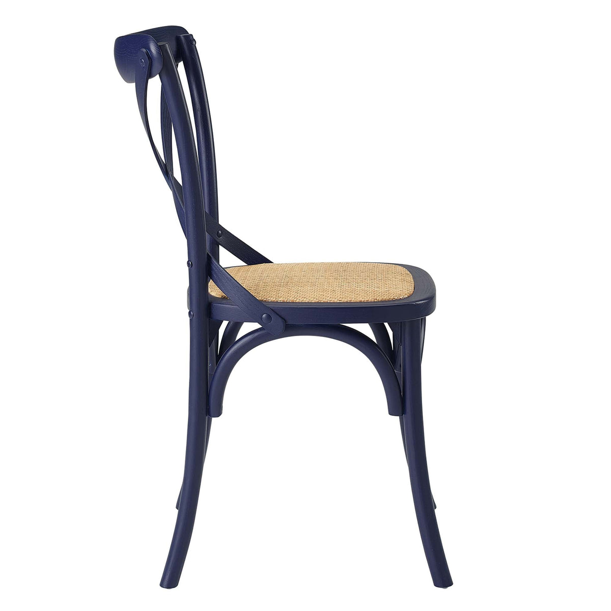 Gear Dining Side Chair by Modway - Black / Gray / Harbor / Midnight Blue / Natural / Walnut / White