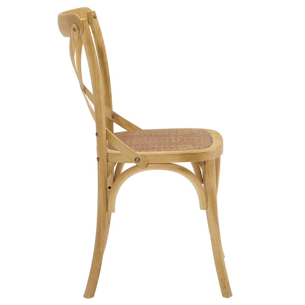 Gear Dining Side Chair by Modway - Black / Gray / Harbor / Midnight Blue / Natural / Walnut / White