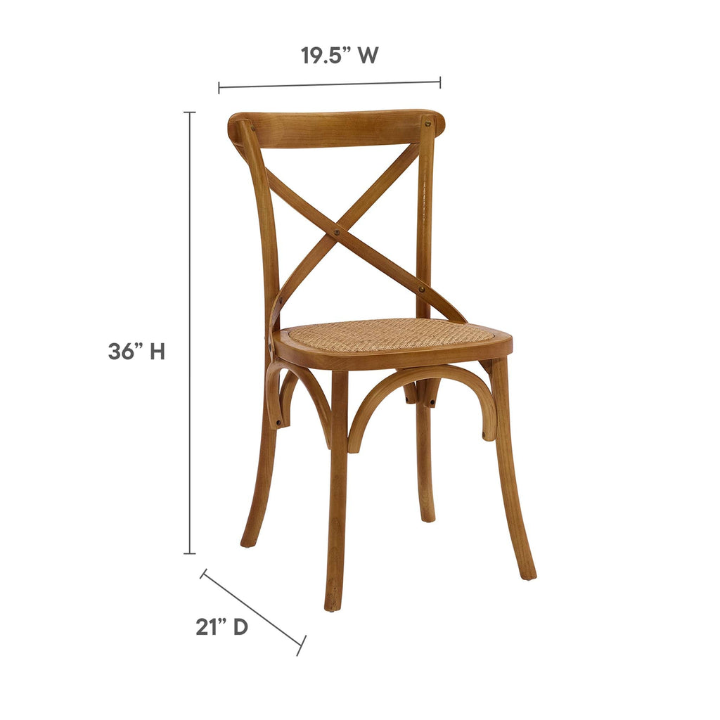 Gear Dining Side Chair by Modway - Black / Gray / Harbor / Midnight Blue / Natural / Walnut / White