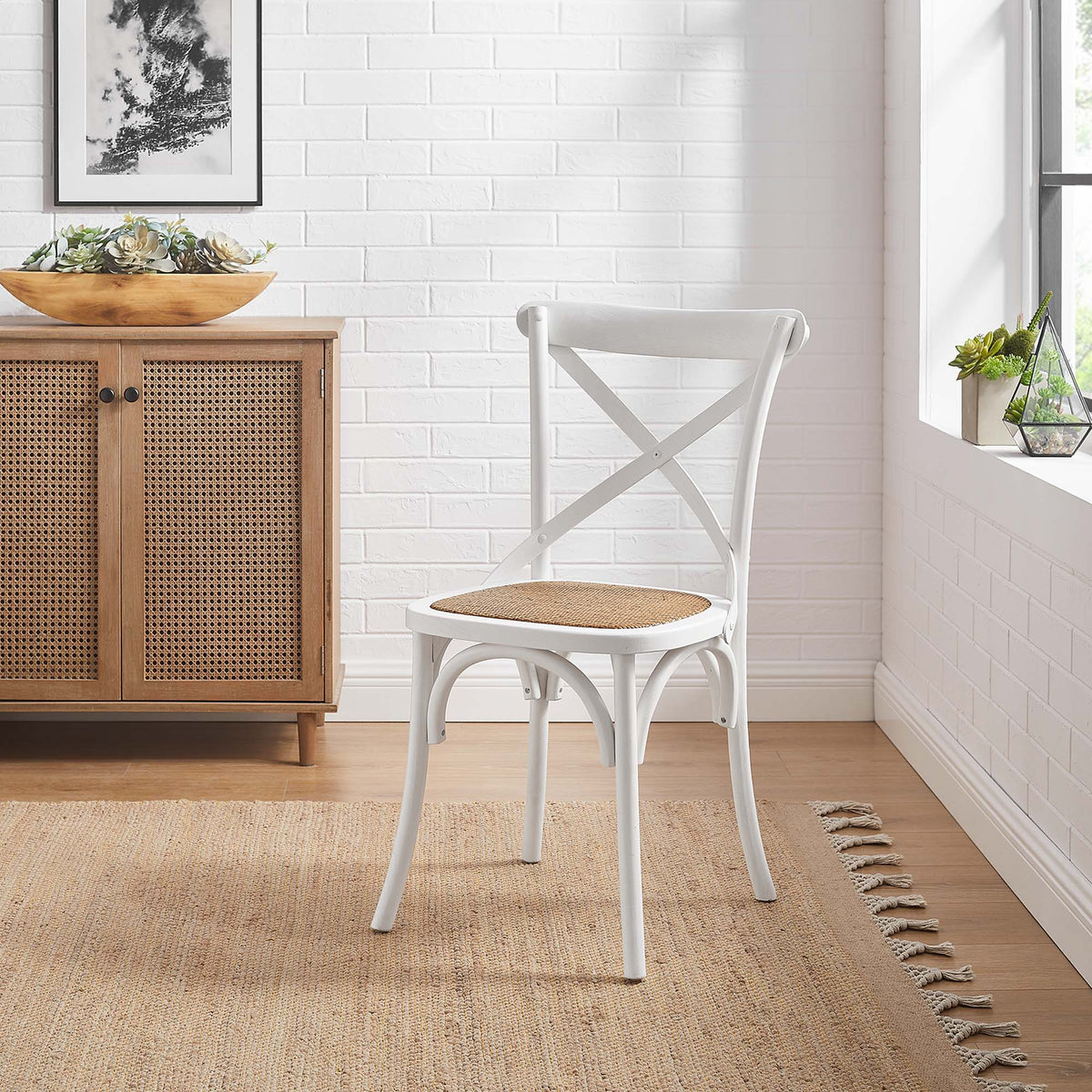 Gear Dining Side Chair by Modway - Black / Gray / Harbor / Midnight Blue / Natural / Walnut / White