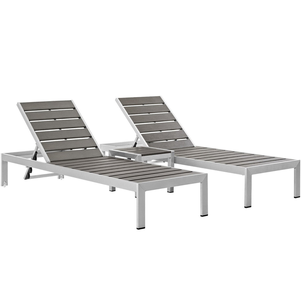 Shore 3 Piece Outdoor Patio Aluminum Set by Modway - EEI-2466