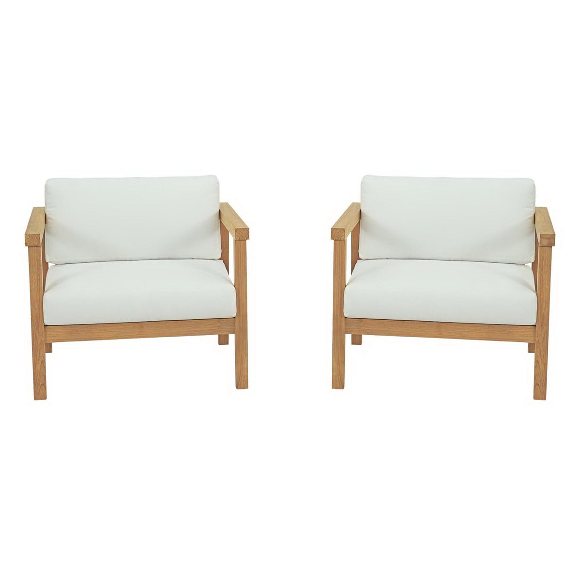 Bayport 2 Piece Outdoor Patio Teak Set by Modway
