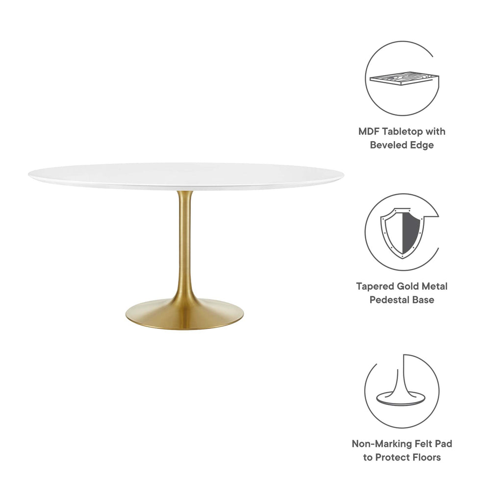 Lippa 60" Round Wood Dining Table by Modway - EEI-3229