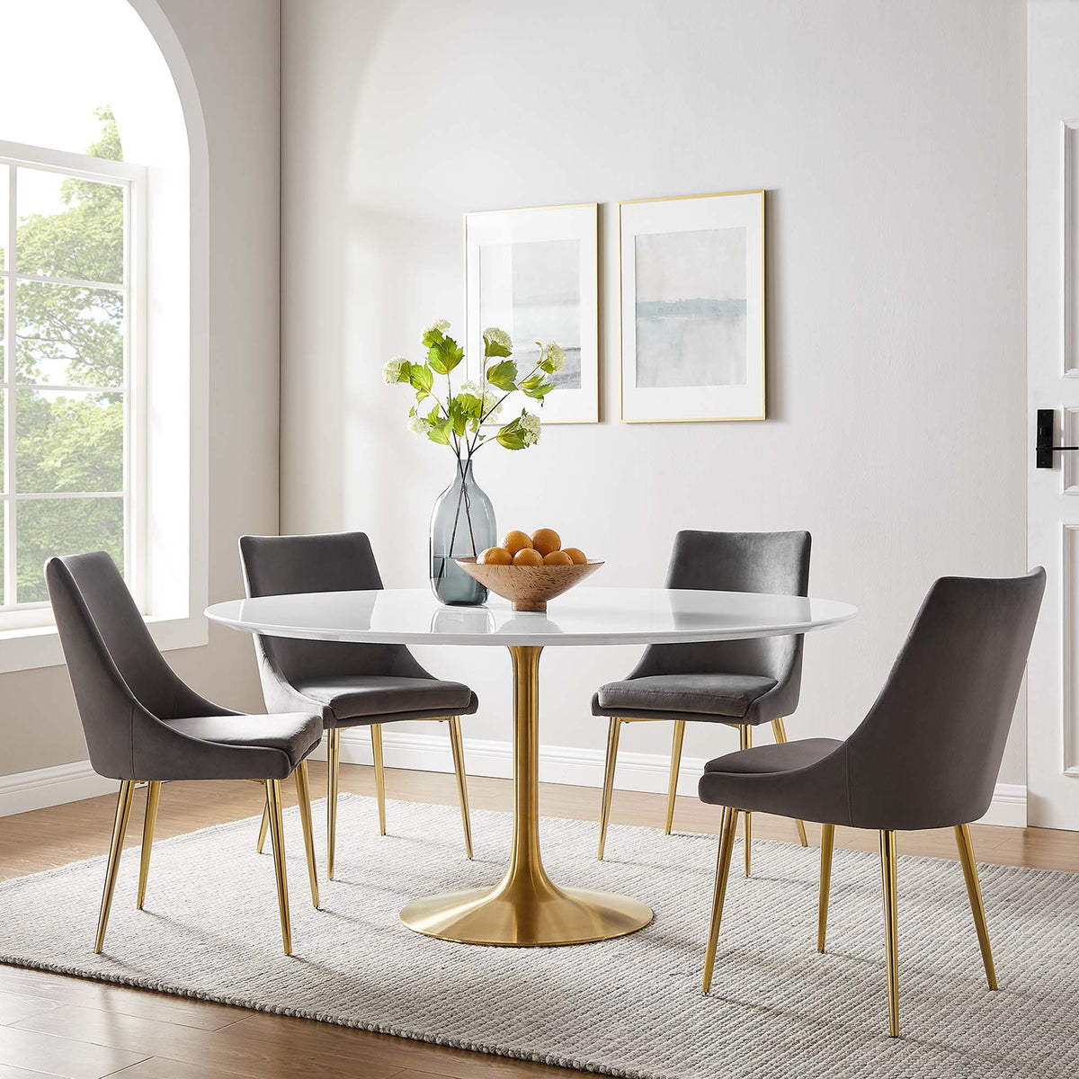 Lippa 60" Round Wood Dining Table by Modway - EEI-3229