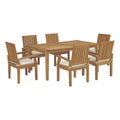 Marina 7 Piece Outdoor Patio Teak Dining Set by Modway