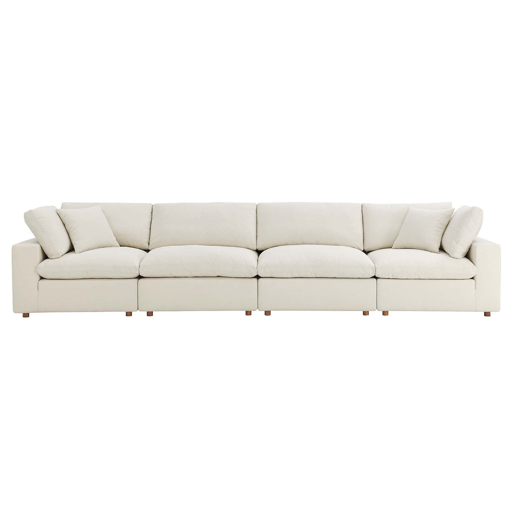 Commix 4 Piece Down Filled Overstuffed Sectional Sofa Set by Modway - EEI-3357