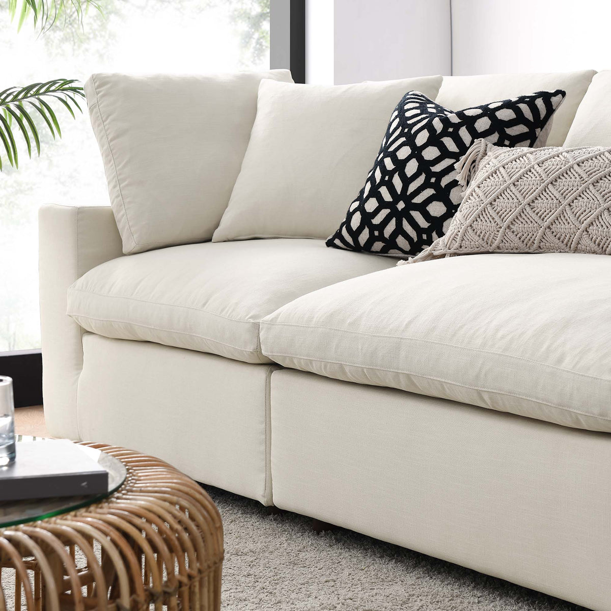 Commix 4 Piece Down Filled Overstuffed Sectional Sofa Set by Modway - EEI-3357