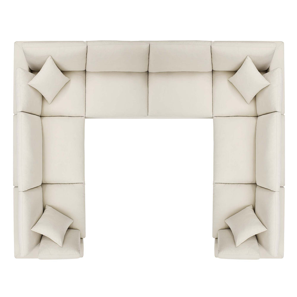 Commix 8-Piece Down Filled Overstuffed Sectional Sofa by Modway