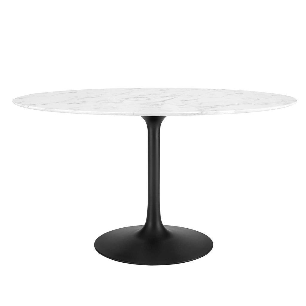 Lippa 54" Oval Faux Marble Dining Table by Modway - EEI-3530