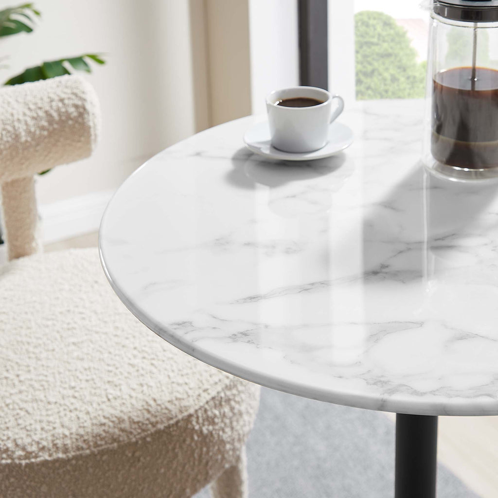 Lippa 28" Round Faux Marble Bar Table by Modway - EEI-3547