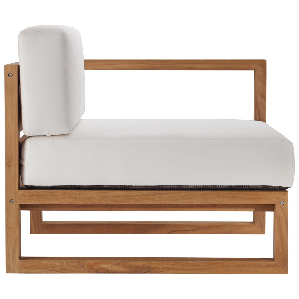 Upland 3-Piece Outdoor Patio Teak Wood Sectional Sofa Set by Modway - EEI-4254