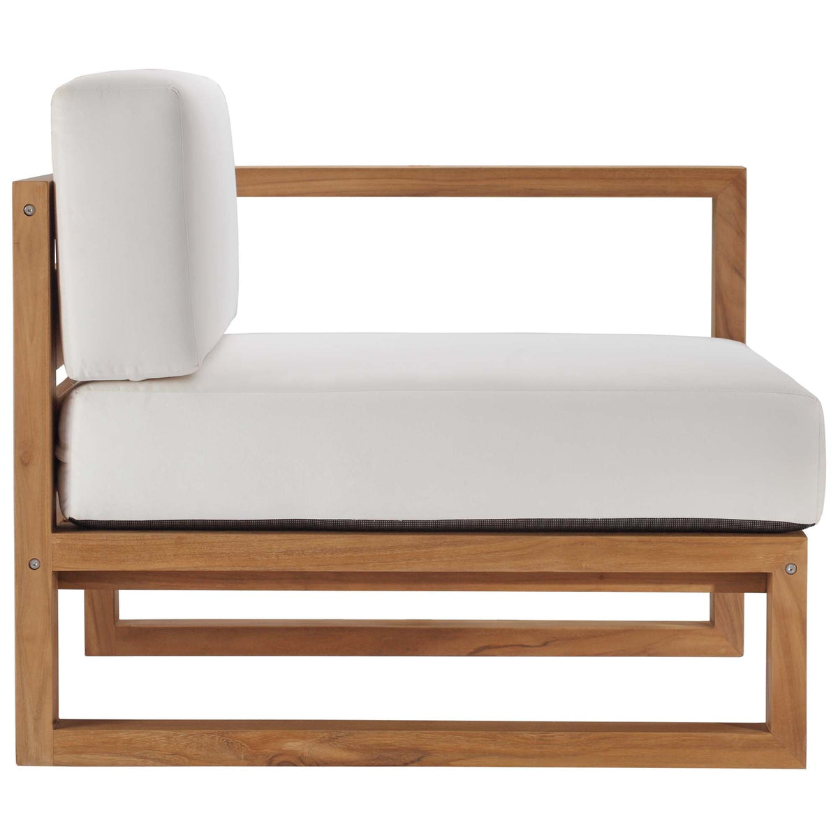 Upland 3-Piece Outdoor Patio Teak Wood Sectional Sofa Set by Modway - EEI-4254