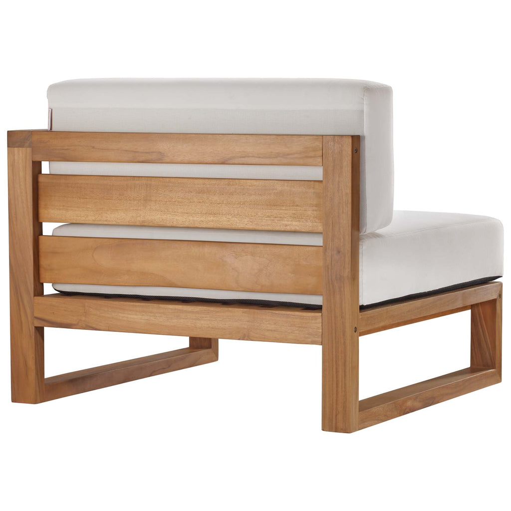 Upland 3-Piece Outdoor Patio Teak Wood Sectional Sofa Set by Modway - EEI-4254