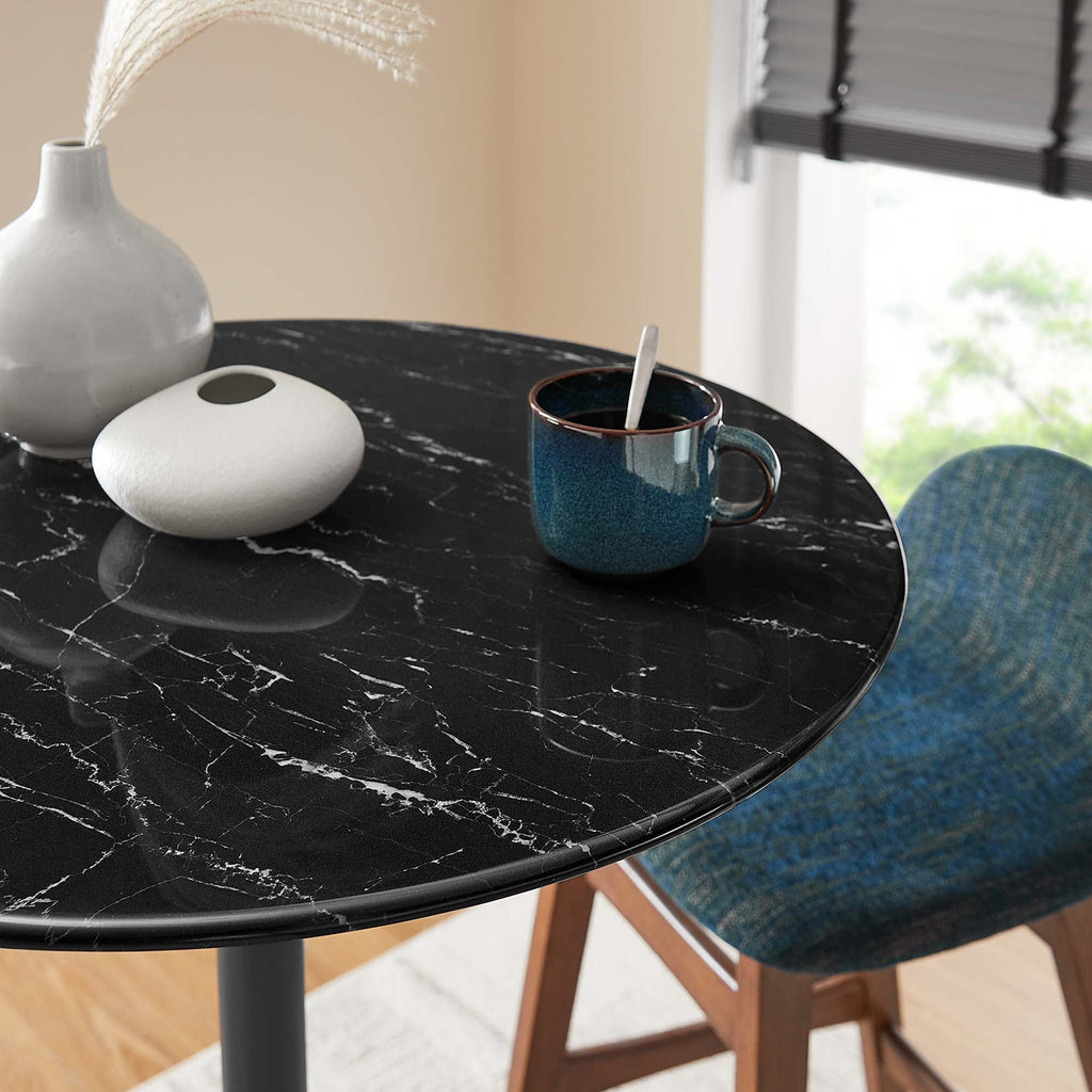 Lippa 28" Round Faux Marble Bar Table by Modway - EEI-4892