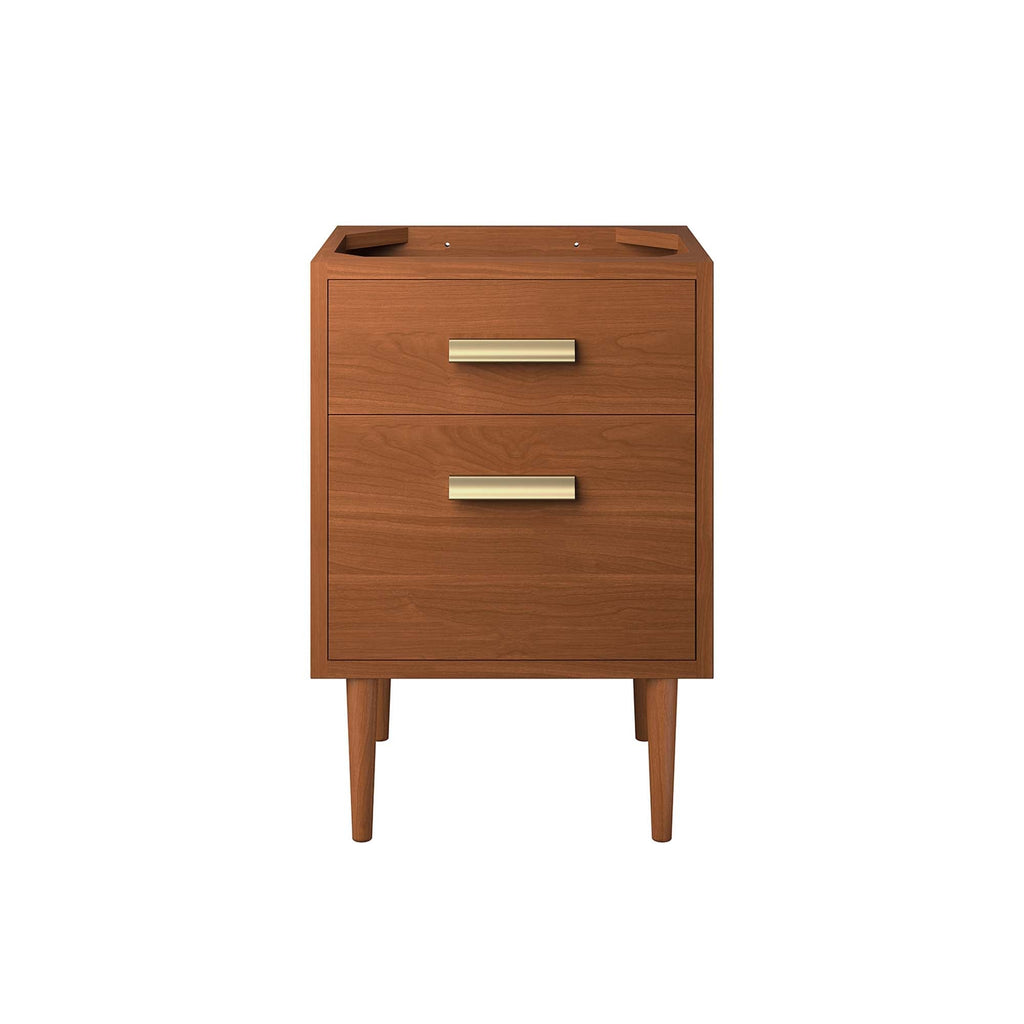 Cassia 24" Teak Wood Bathroom Vanity Cabinet by Modway