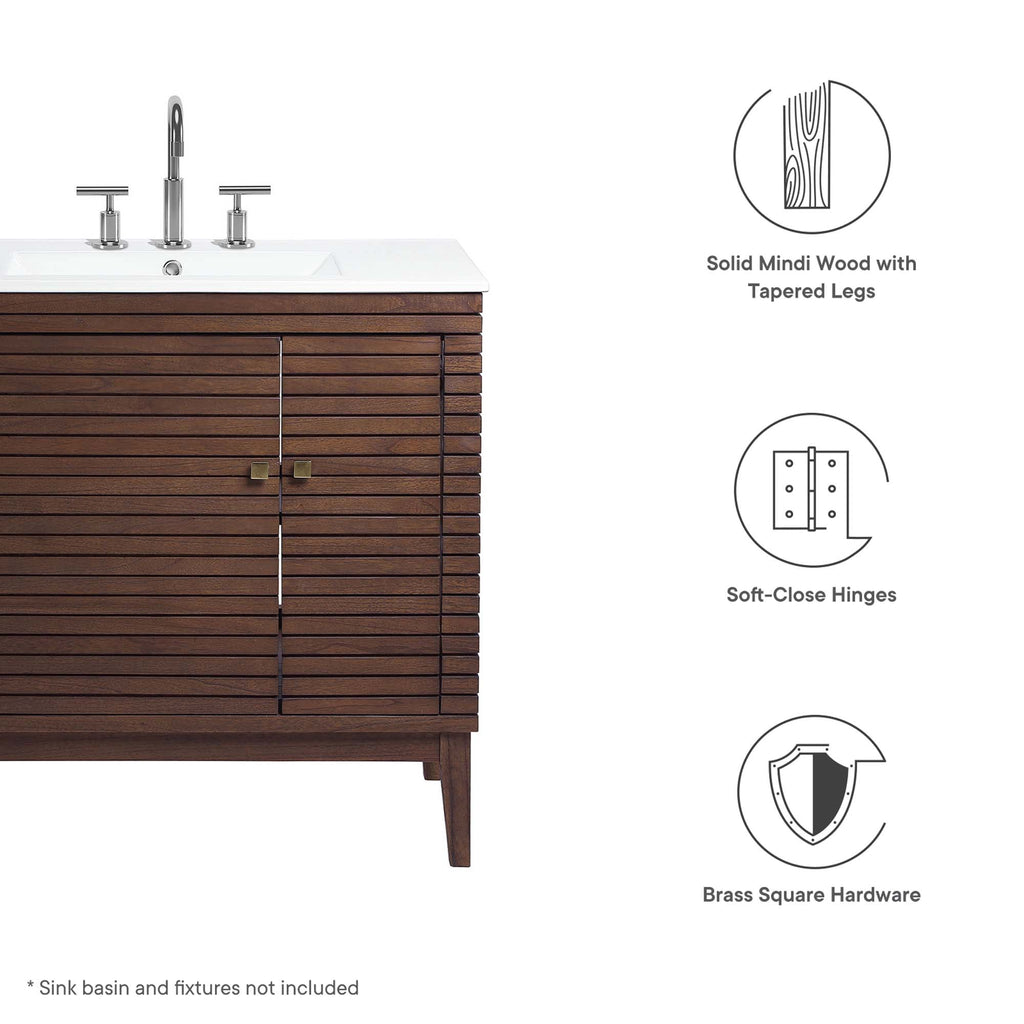 Ledger 36" Wood Bathroom Vanity Cabinet by Modway