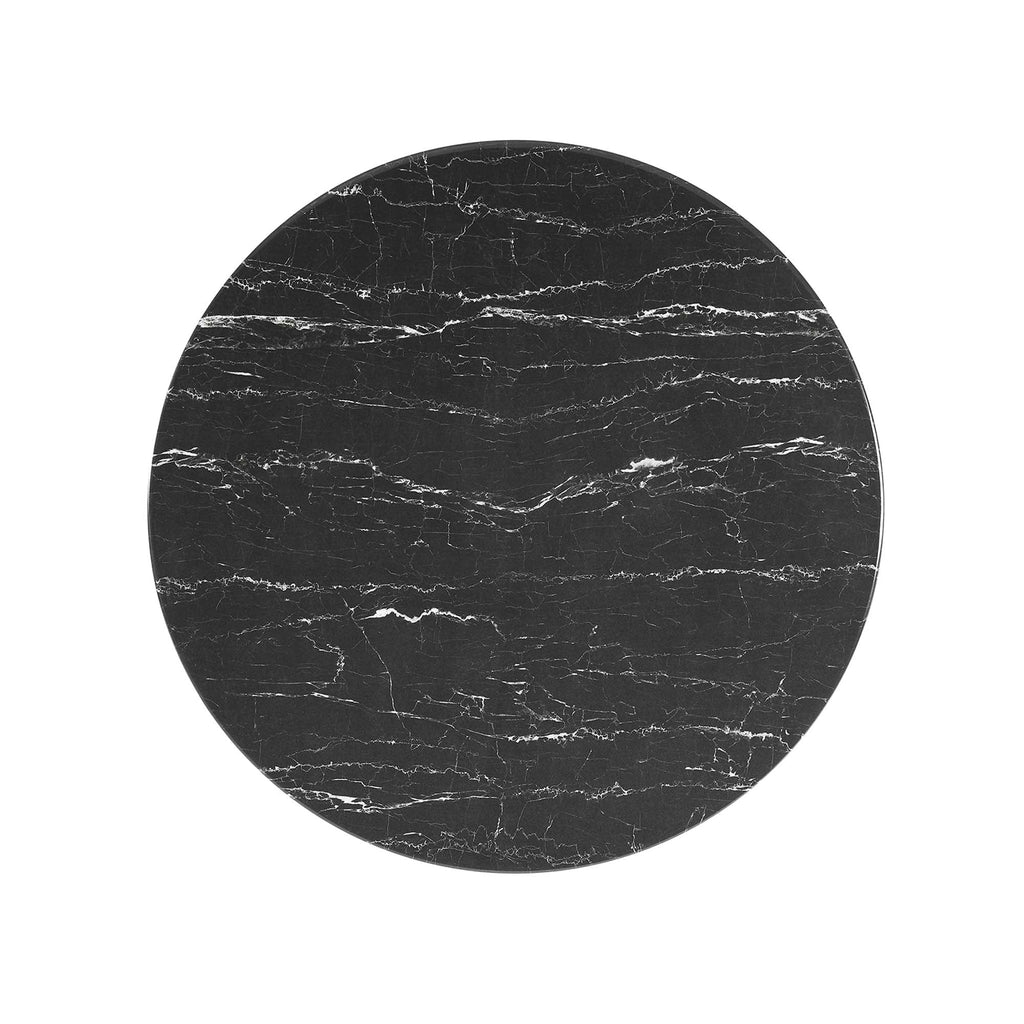 Lippa 36" Round Faux Marble Dining Table by Modway - EEI-5225