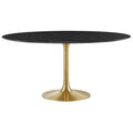 Lippa 60" Round Faux Marble Dining Table by Modway - EEI-5241