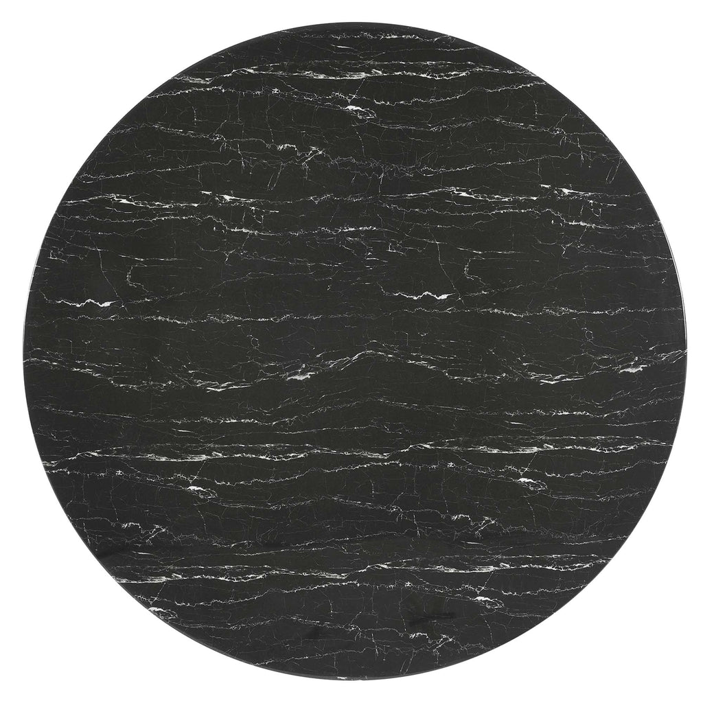 Lippa 60" Round Faux Marble Dining Table by Modway - EEI-5241