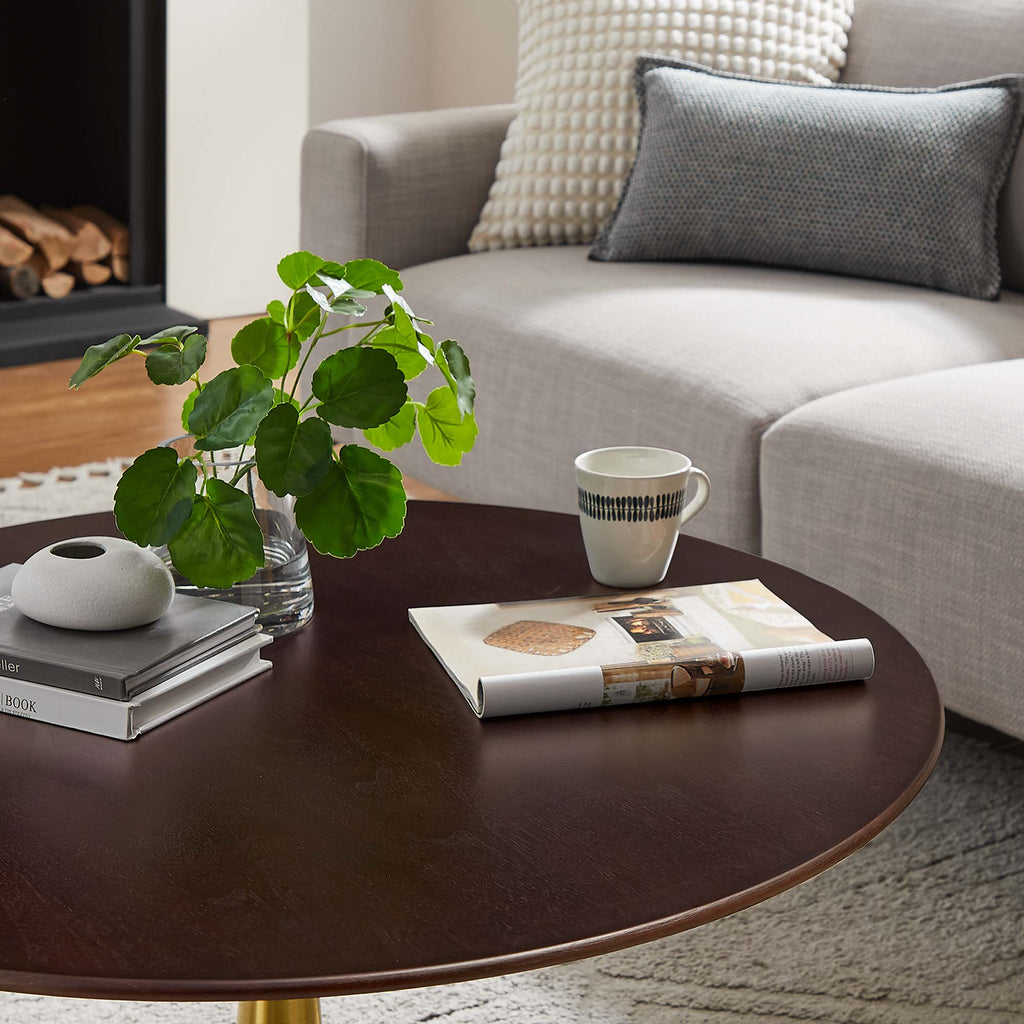 Lippa 36" Round Wood Coffee Table by Modway - EEI-5244