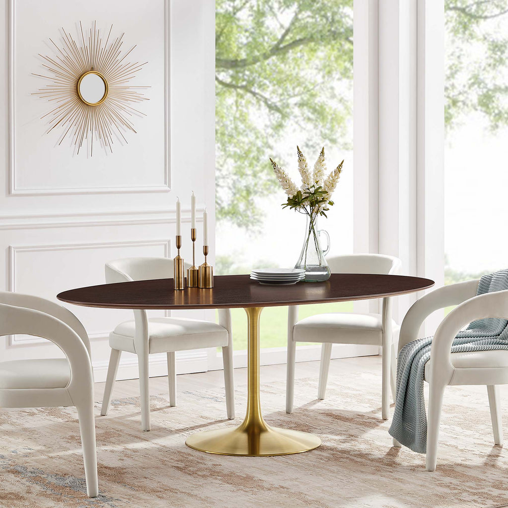 Lippa 78" Oval Wood Dining Table by Modway - EEI-5526