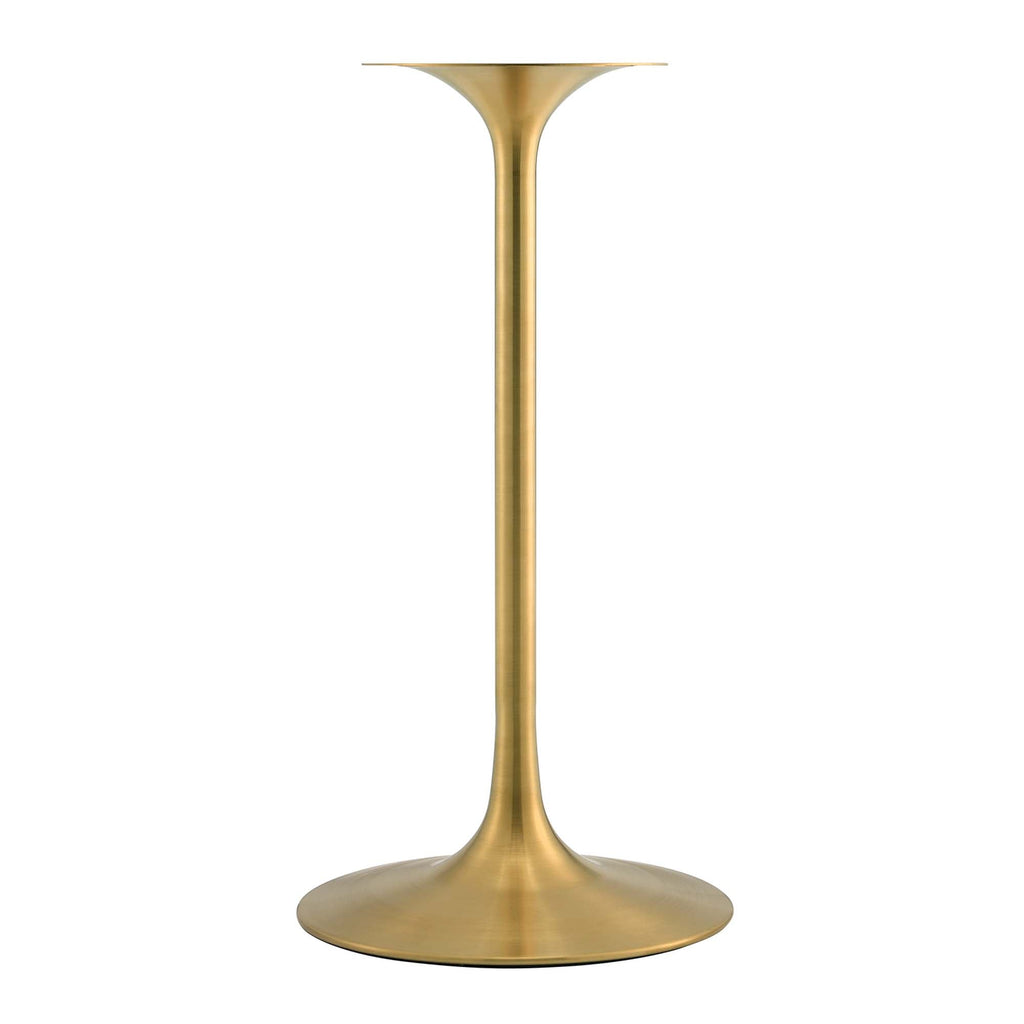 Lippa 28" Round Cherry Walnut Wood Bar Table by Modway