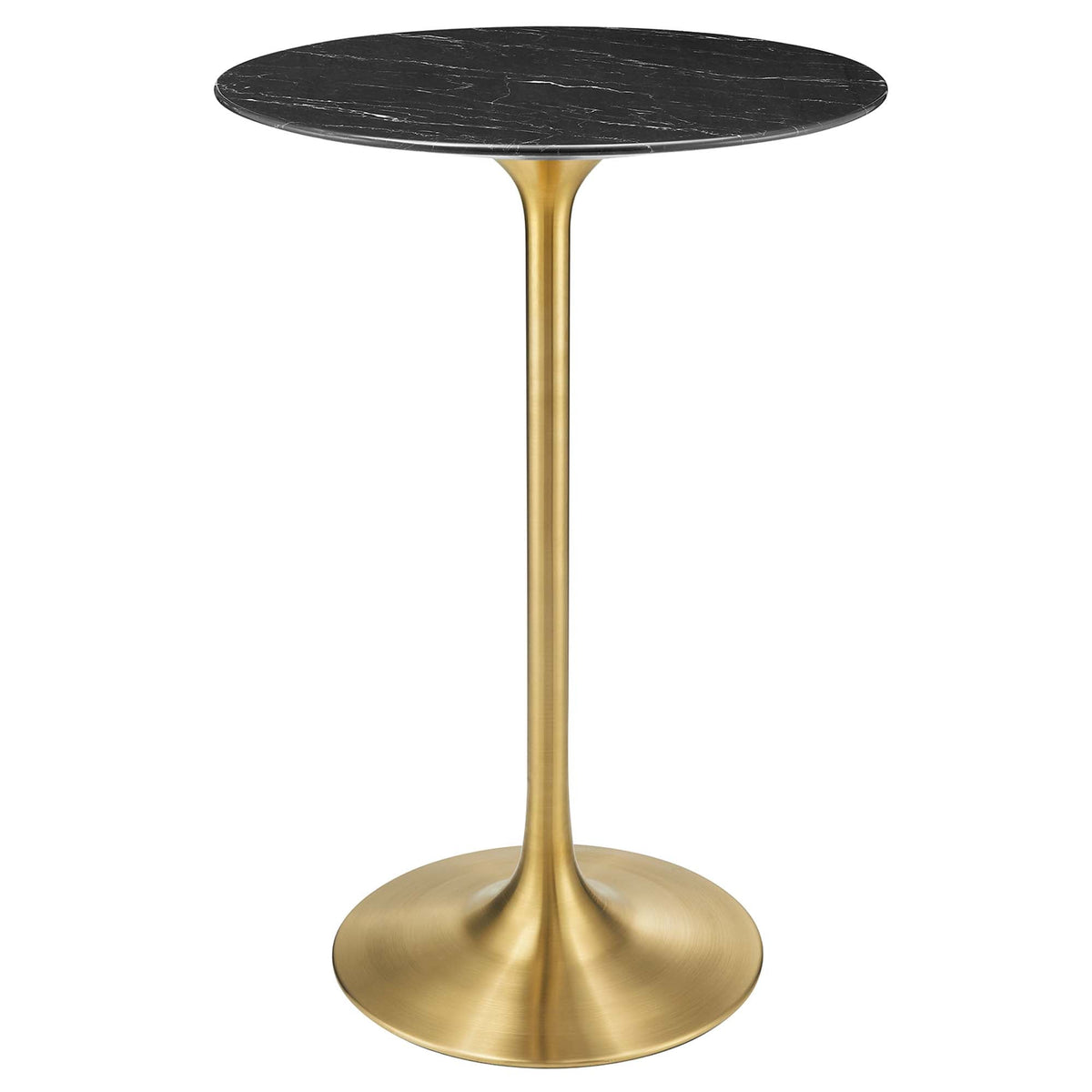 Lippa 28" Round Faux Marble Bar Table by Modway - EEI-5533