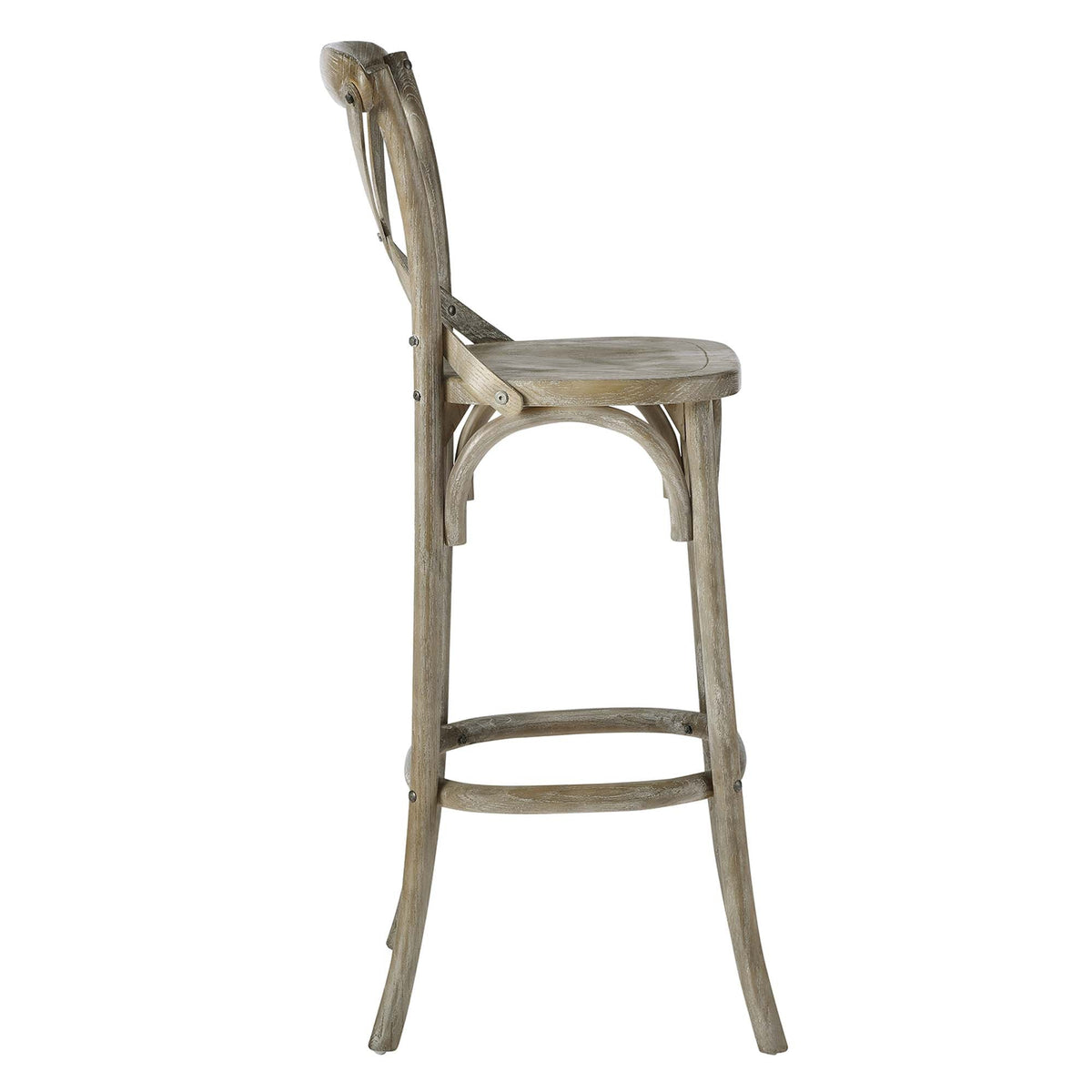 Gear Bar Stool by Modway - Black / Gray / Midnight Blue / Natural / Walnut / White (EEI-5563)